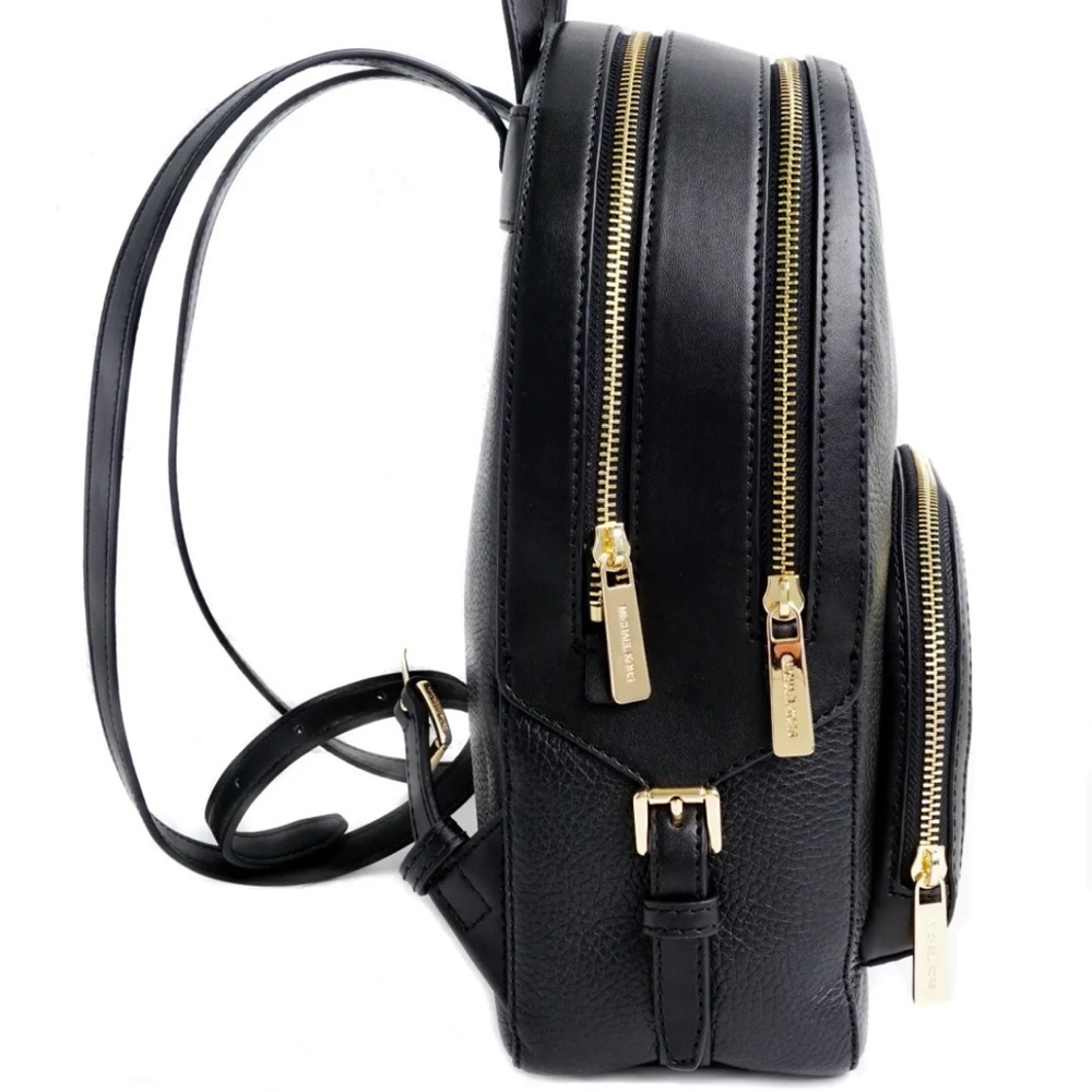 Michael Kors Jaycee Medium Pebbled Leather Backpack
Black /Golden Tone Hardware - Picture 11 of 12